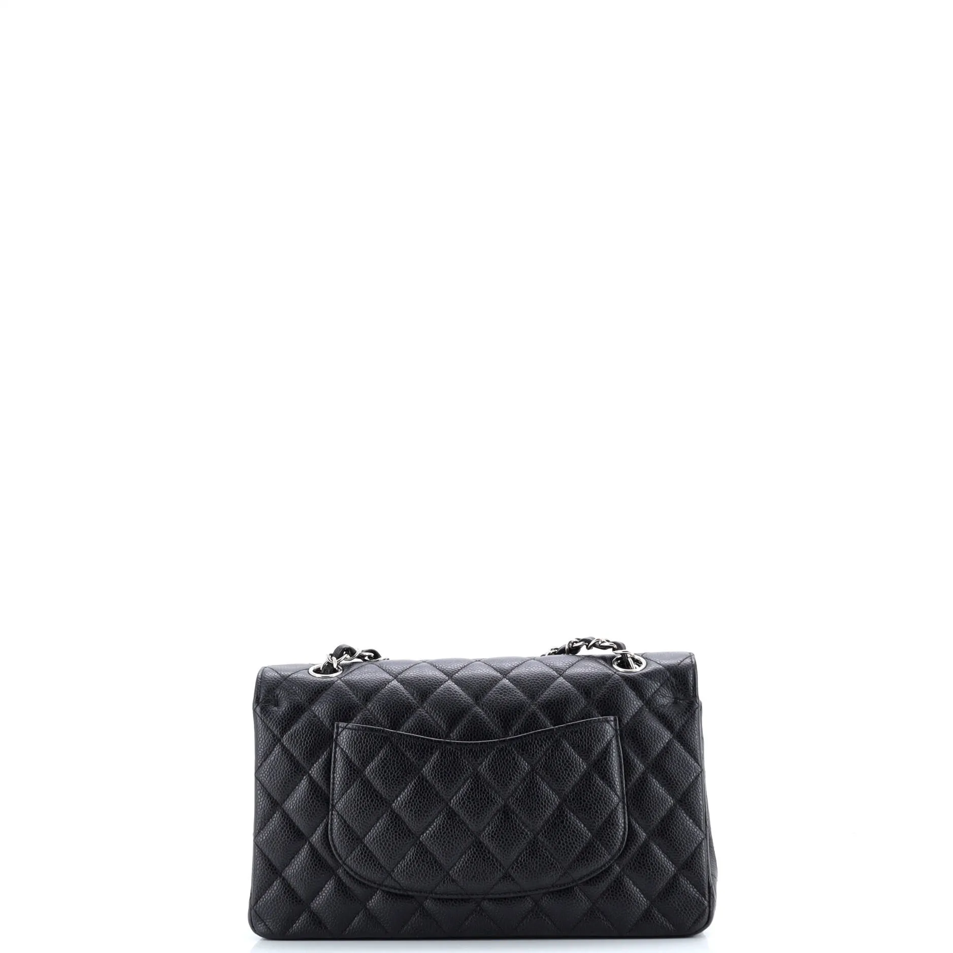 Pre-Loved Chanel Classic Double Flap Bag Quilted Caviar Medium sold by Zulily product image thumbnail 3
