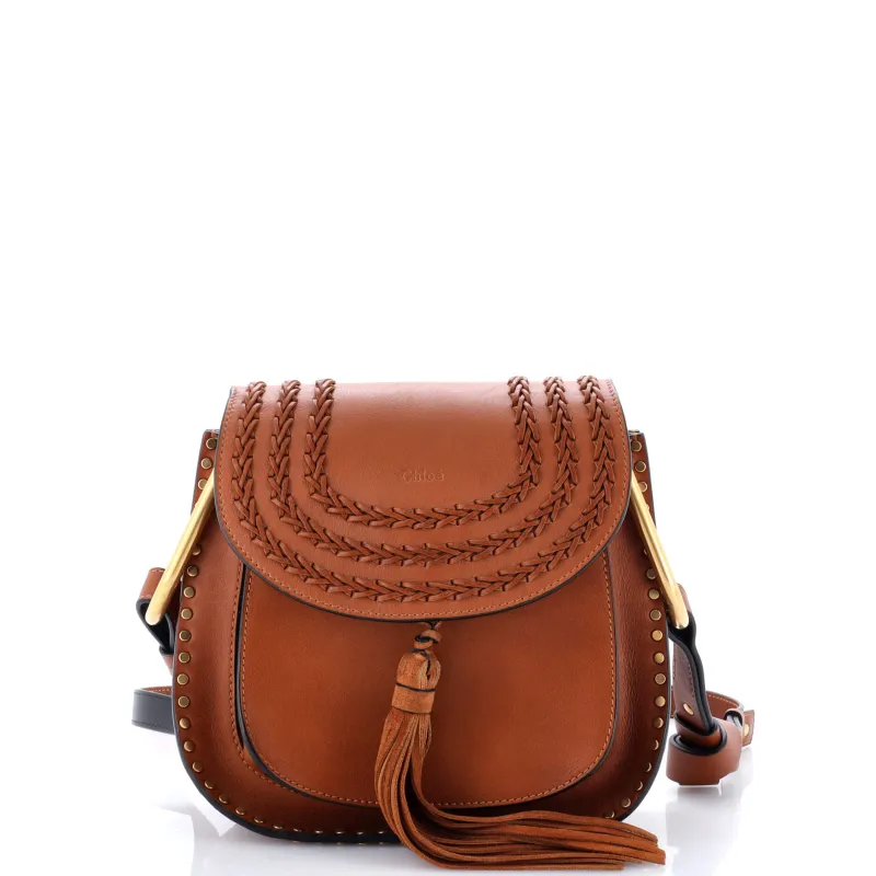 Pre-Loved Chloe Hudson Handbag Whipstitch Leather Small made by Chloe