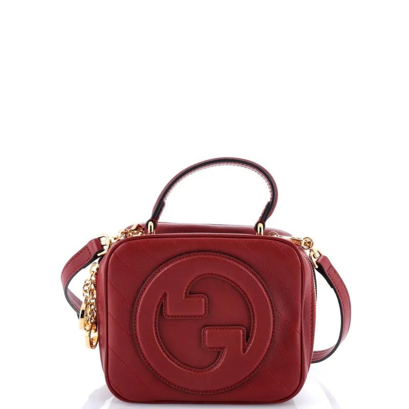 Pre-Loved Gucci Blondie NM Top Handle Shoulder Bag Diagonal Quilted Leather sold by Zulily