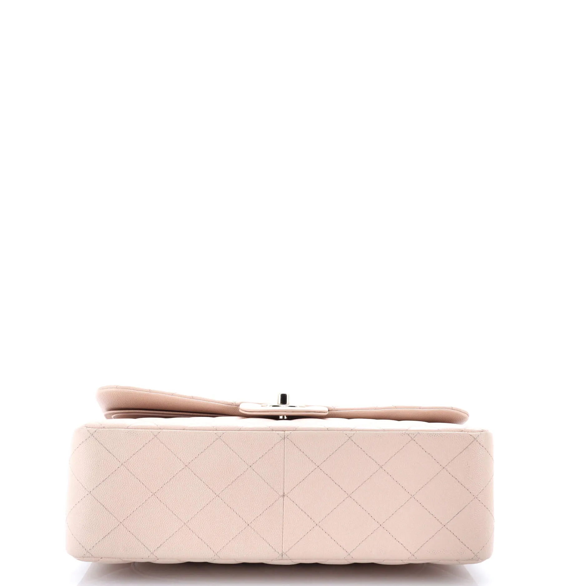 Pre-Loved Chanel Classic Double Flap Bag Quilted Caviar Jumbo sold by Zulily product image thumbnail 4