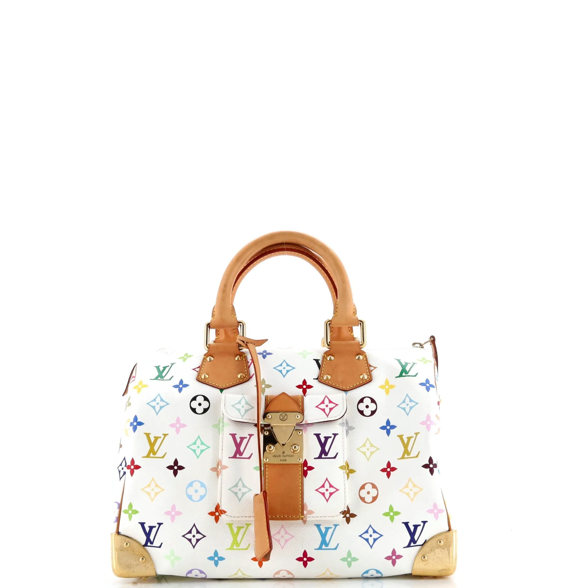 Pre-Loved Louis Vuitton Speedy Handbag Monogram Multicolor 30 sold by Zulily