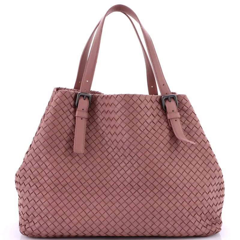 Pre-Loved Bottega Veneta A-Shape Tote Intrecciato Nappa Medium sold by Zulily