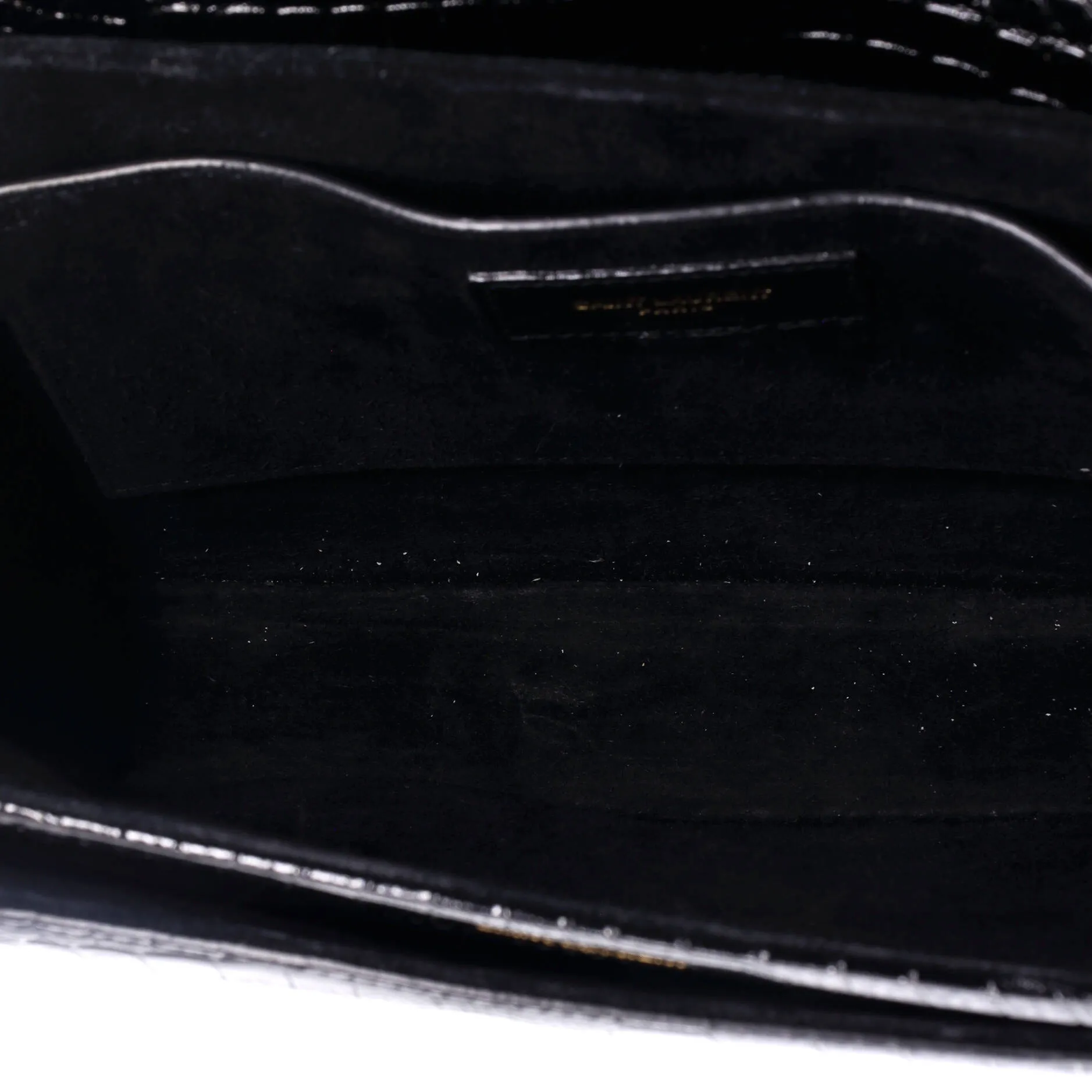 Pre-Loved Saint Laurent Le 61 Saddle Bag Crocodile Embossed Leather Medium sold by Zulily product image thumbnail 5