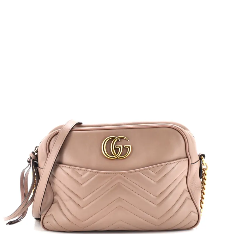 Pre-Loved Gucci GG Marmont Shoulder Bag Matelasse Leather Medium sold by Zulily