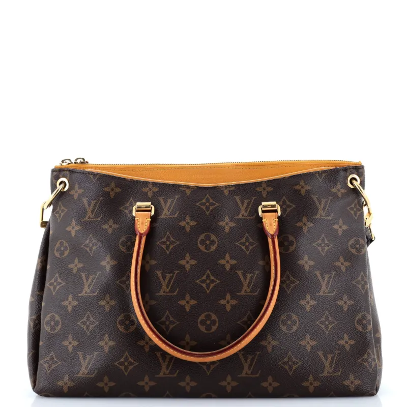 Pre-Loved Louis Vuitton Pallas Tote Monogram Canvas with Leather sold by Zulily