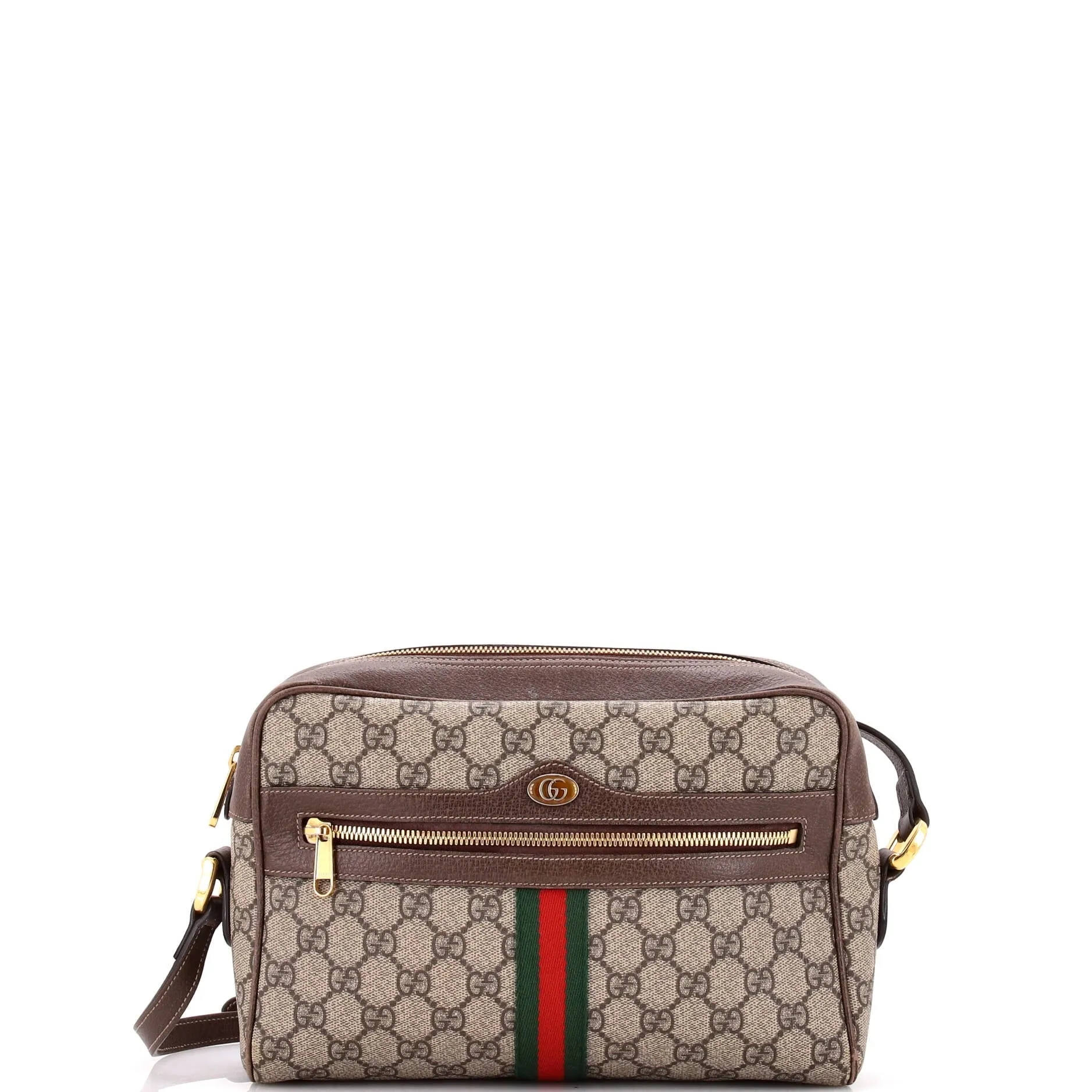 Pre-Loved Gucci Ophidia Shoulder Bag GG Coated Canvas Small sold by Zulily