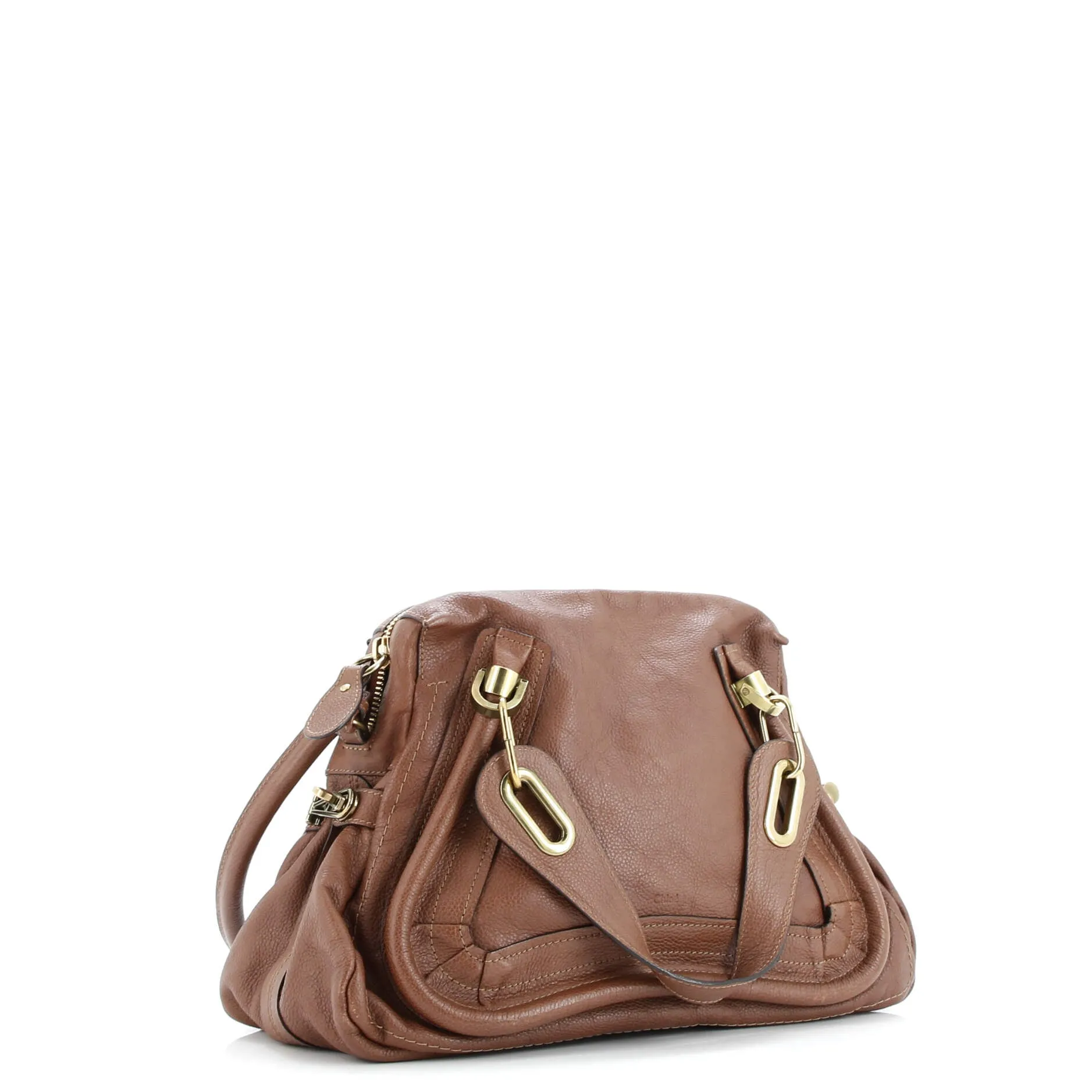 Pre-Loved Chloe Paraty Top Handle Bag Leather Medium sold by Zulily product image thumbnail 2