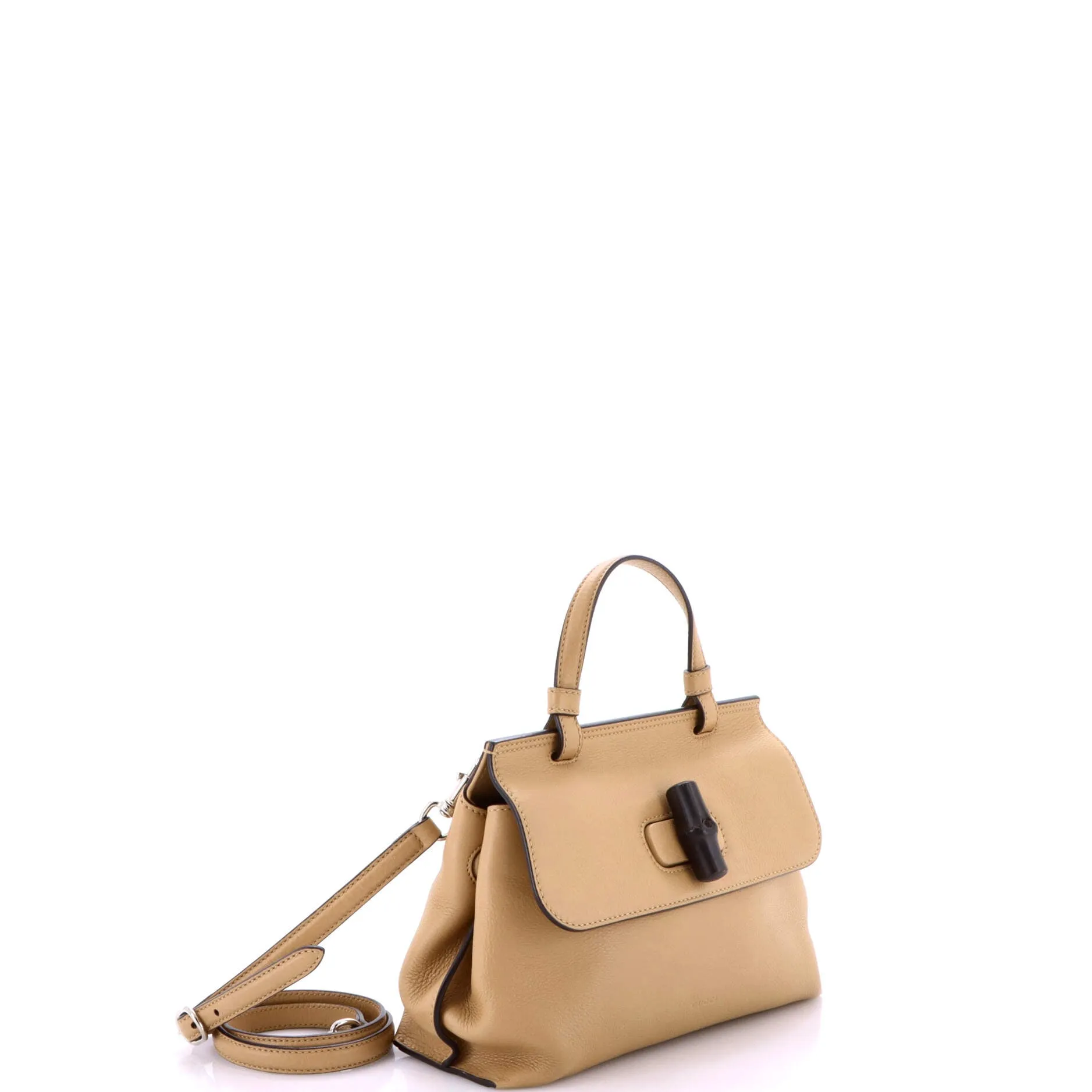 Pre-Loved Gucci Bamboo Daily Top Handle Bag Leather Small sold by Zulily product image thumbnail 2