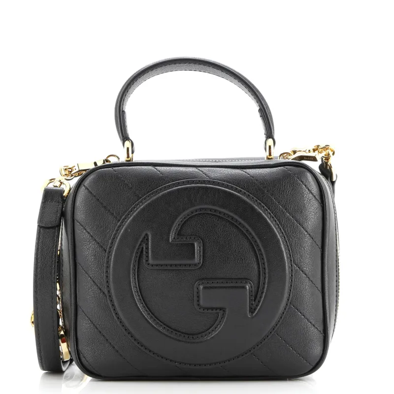 Pre-Loved Gucci Blondie NM Top Handle Shoulder Bag Diagonal Quilted Leather sold by Zulily