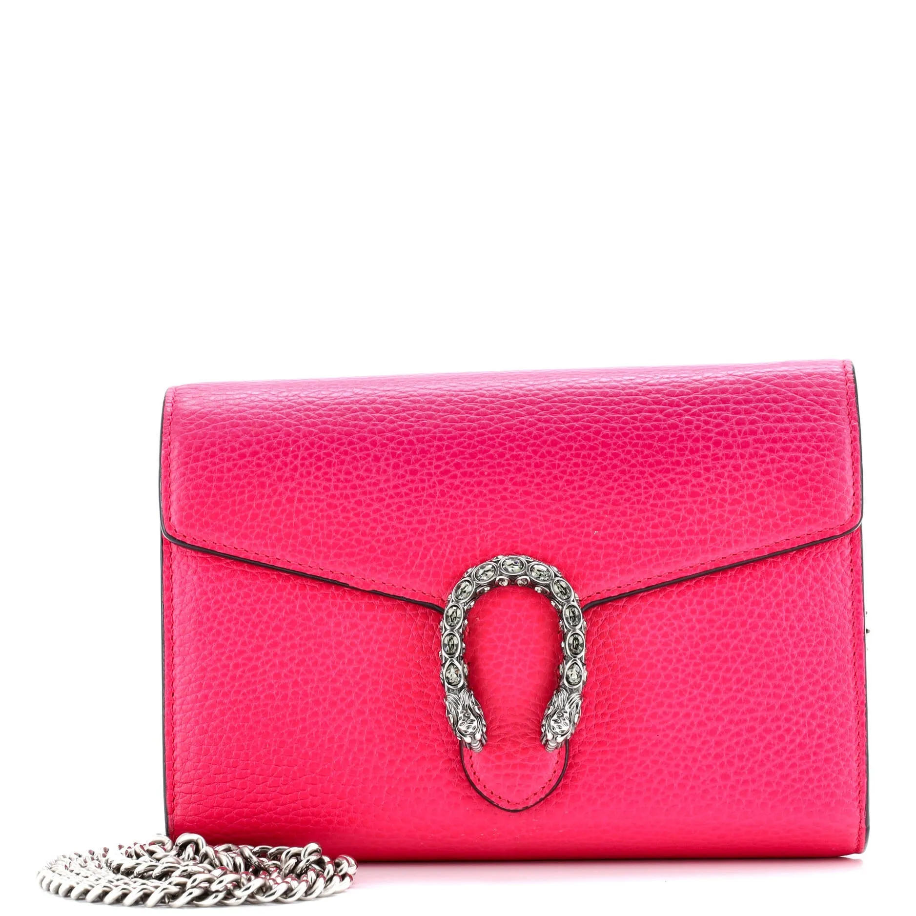Pre-Loved Gucci Dionysus Chain Wallet Leather with Embellished Detail Small sold by Zulily