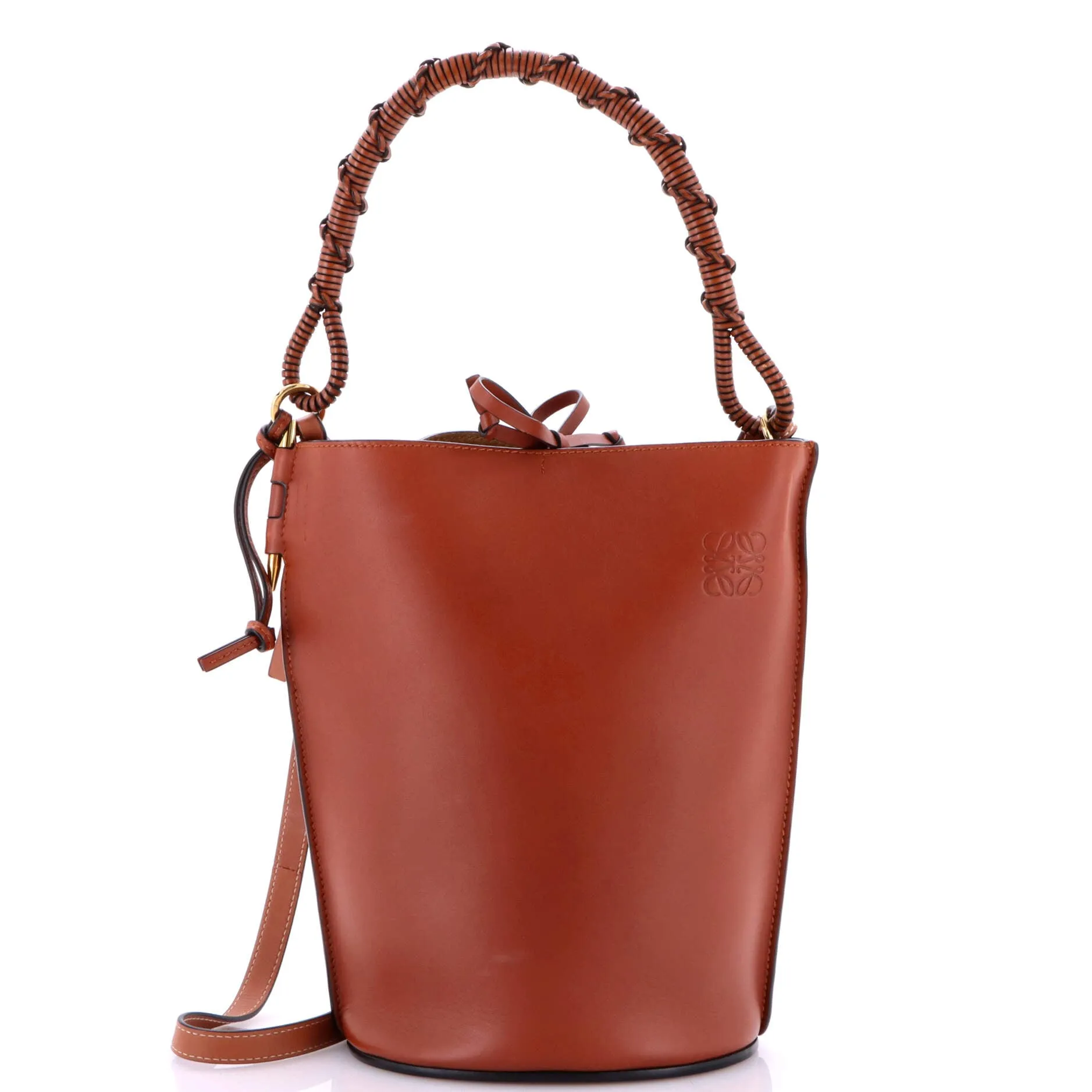 Pre-Loved Loewe Gate Top Handle Bucket Bag Leather Medium sold by Zulily