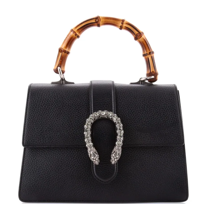 Pre-Loved Gucci Dionysus Bamboo Top Handle Bag Leather Medium sold by Zulily