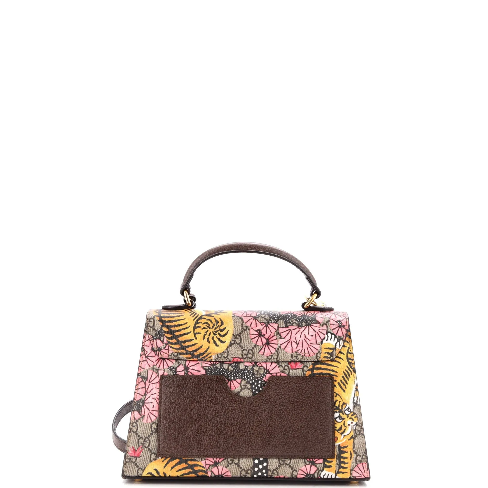 Pre-Loved Gucci Padlock Top Handle Bag Bengal Print GG Coated Canvas Small sold by Zulily product image thumbnail 3