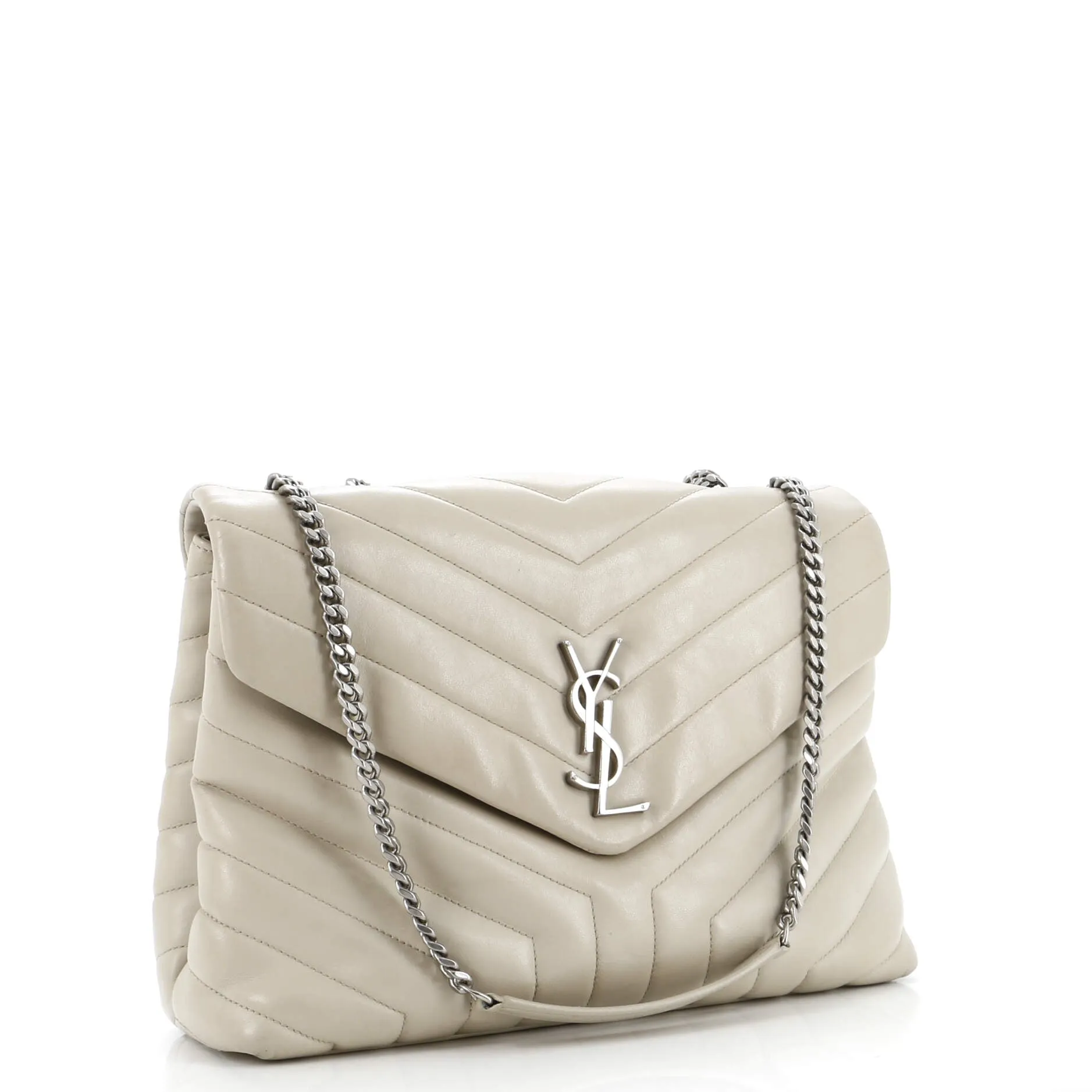 Pre-Loved Saint Laurent Loulou Shoulder Bag Matelasse Chevron Leather Medium sold by Zulily product image thumbnail 2