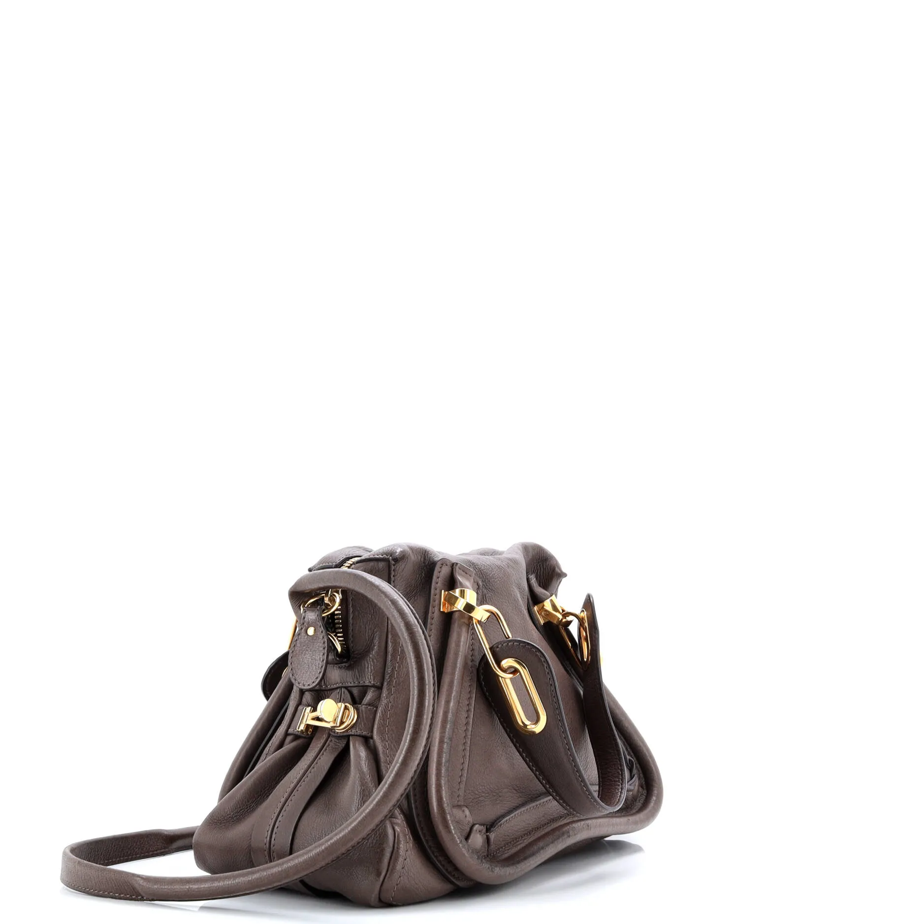 Pre-Loved Chloe Paraty Top Handle Bag Leather Medium sold by Zulily product image thumbnail 2