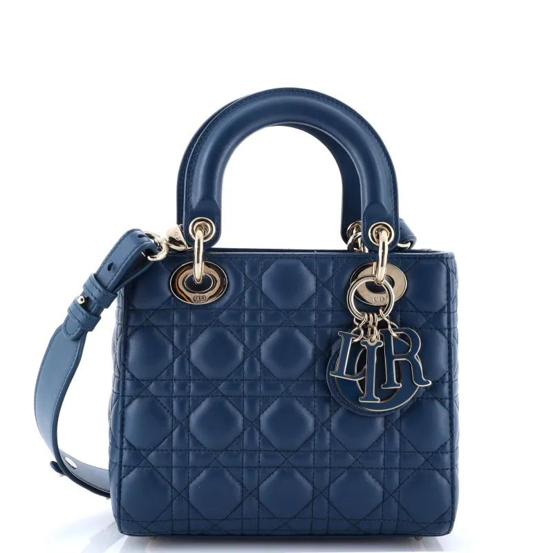 Pre-Loved Christian Dior My ABCDior Lady Dior Bag Cannage Quilt Lambskin sold by Zulily