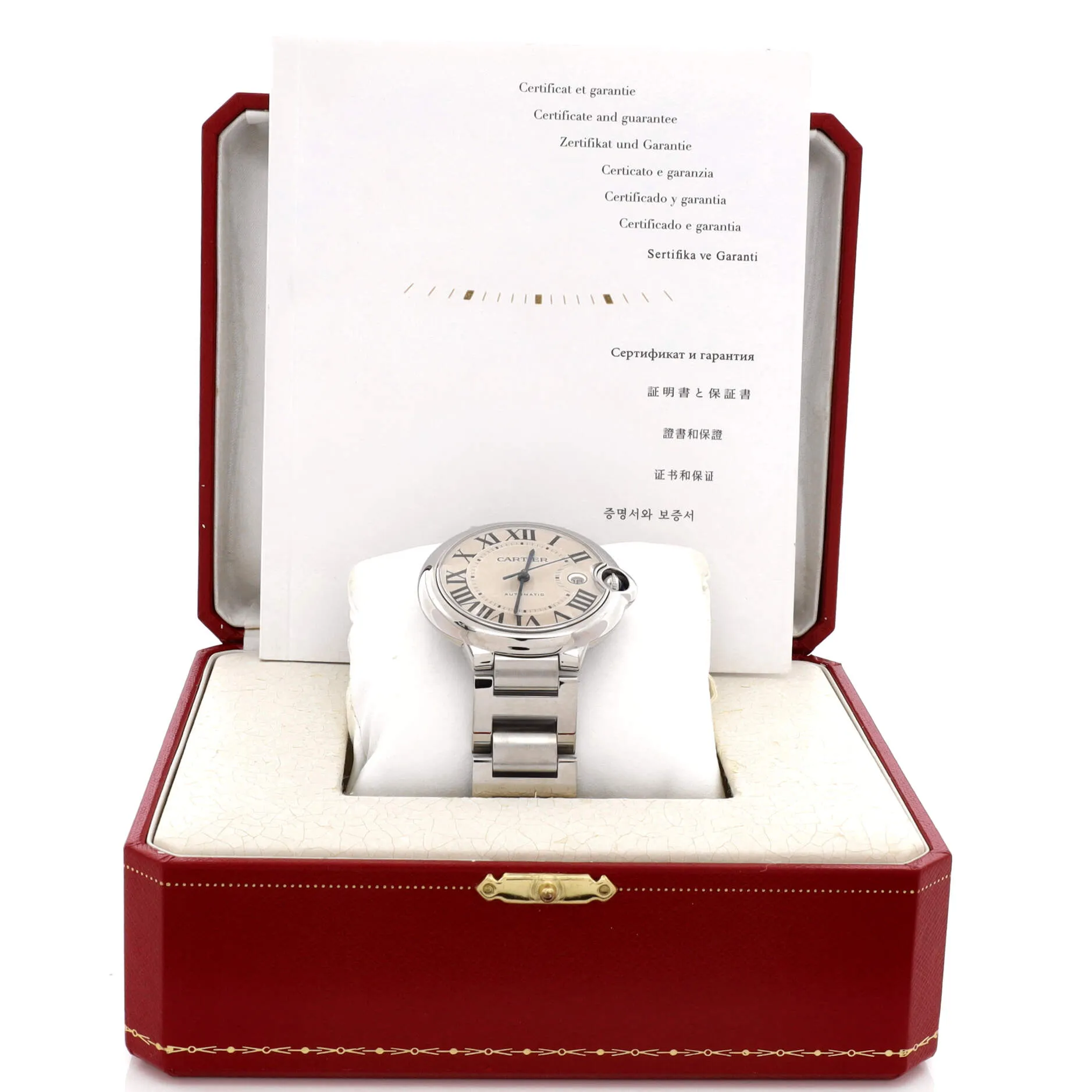 Pre-Loved Cartier Ballon Bleu de Cartier Automatic Watch Stainless Steel 42 sold by Zulily product image thumbnail 2