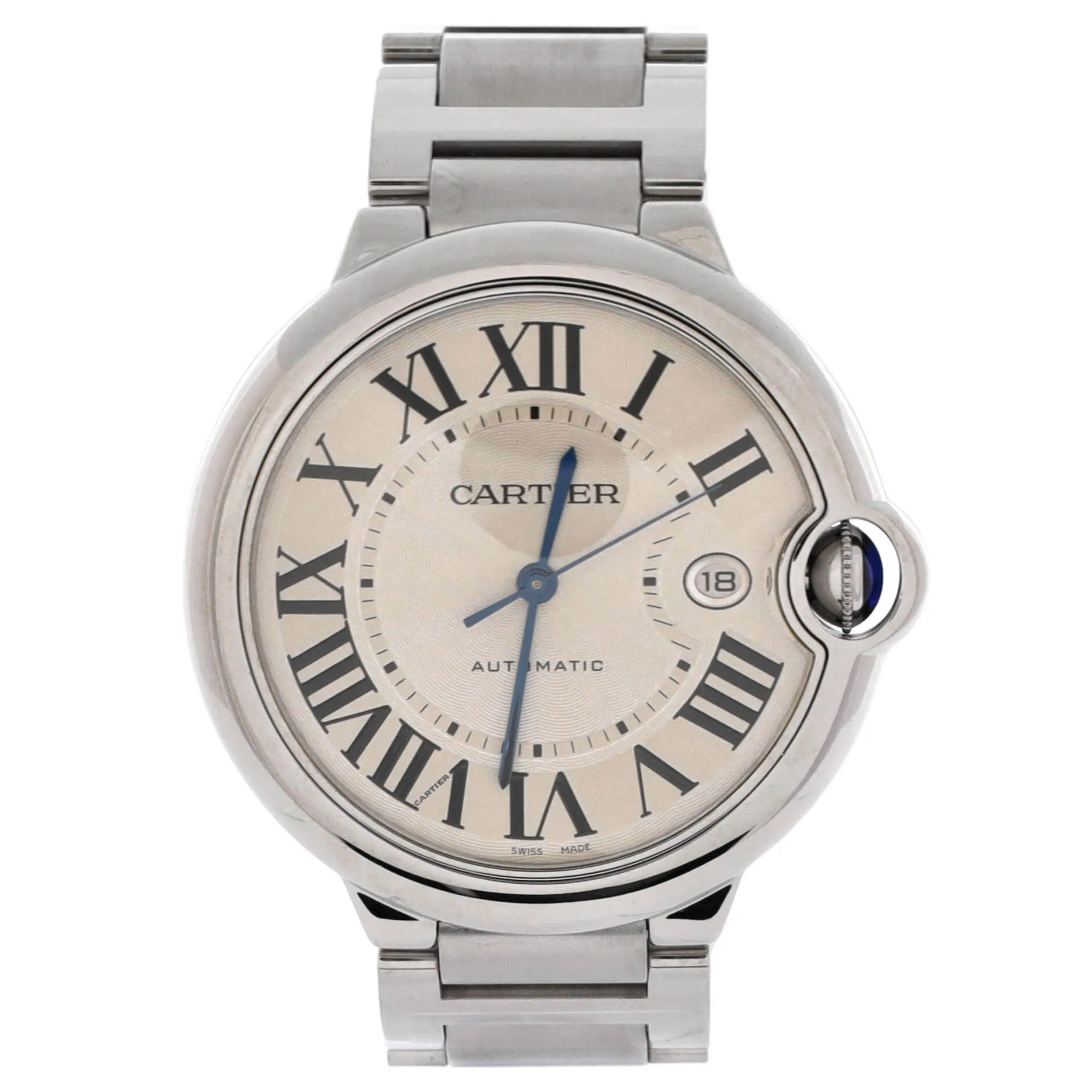 Pre-Loved Cartier Ballon Bleu de Cartier Automatic Watch Stainless Steel 42 sold by Zulily