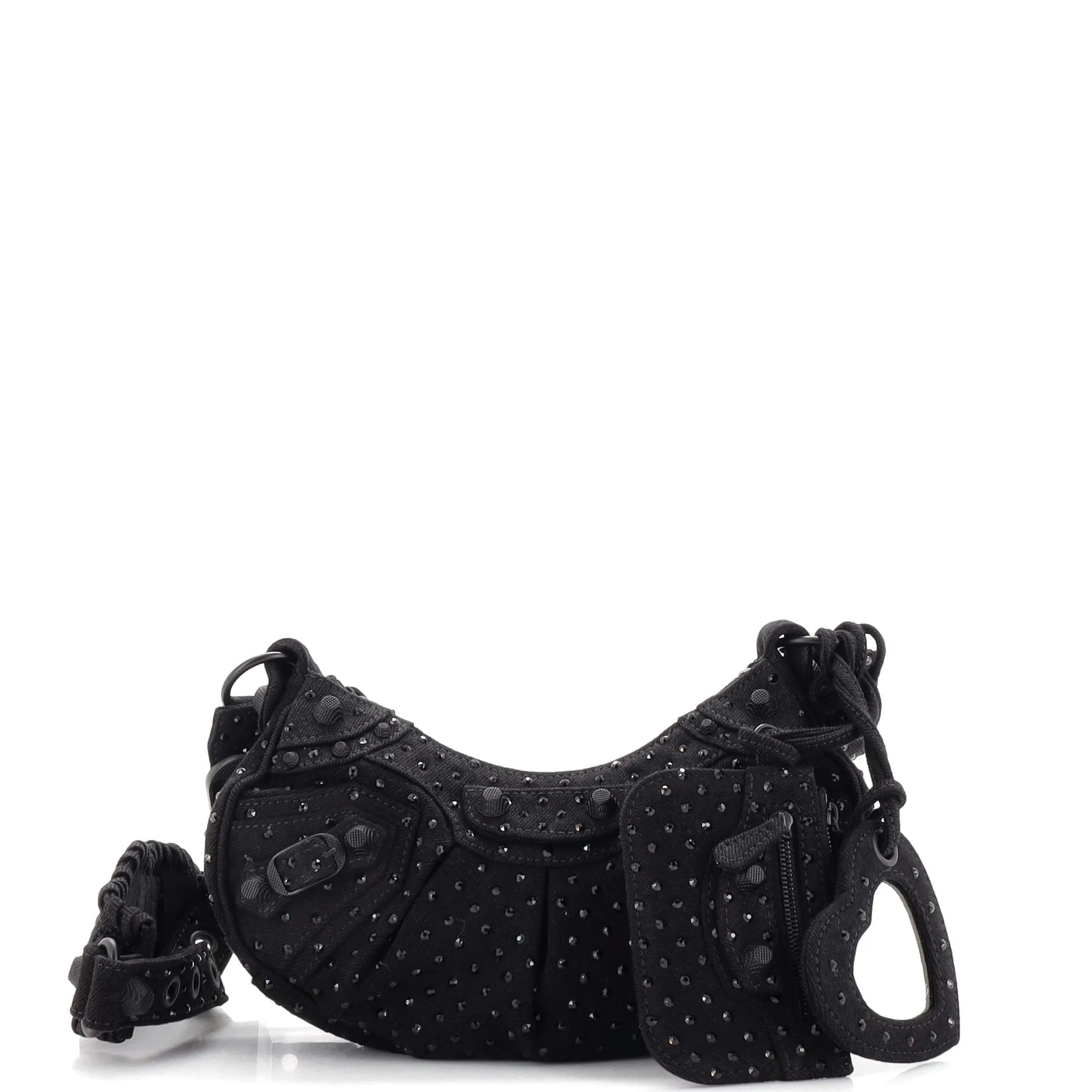 Pre-Loved Balenciaga Le Cagole Giant Studs Shoulder Bag Rhinestones XS sold by Zulily product image thumbnail 2