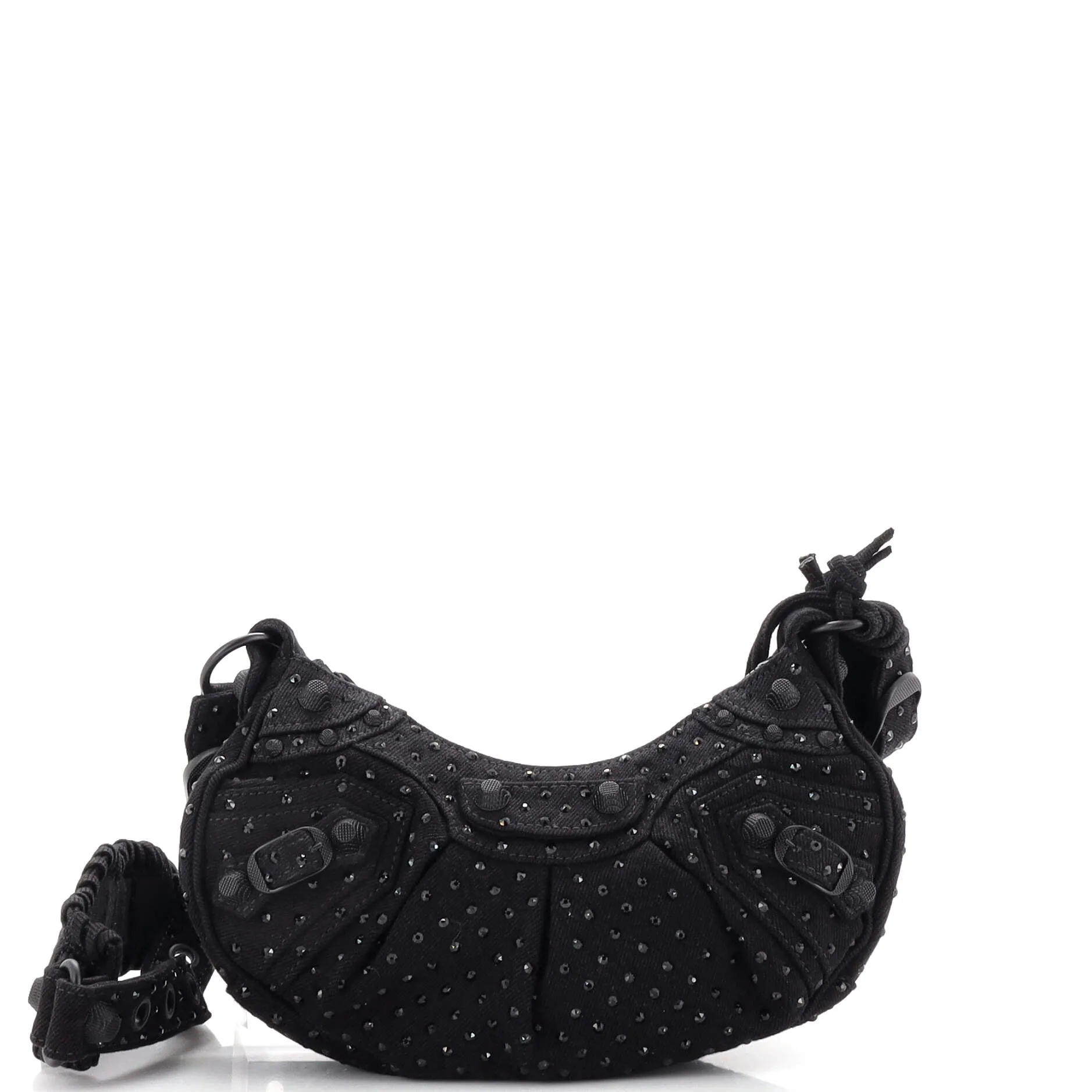 Pre-Loved Balenciaga Le Cagole Giant Studs Shoulder Bag Rhinestones XS sold by Zulily