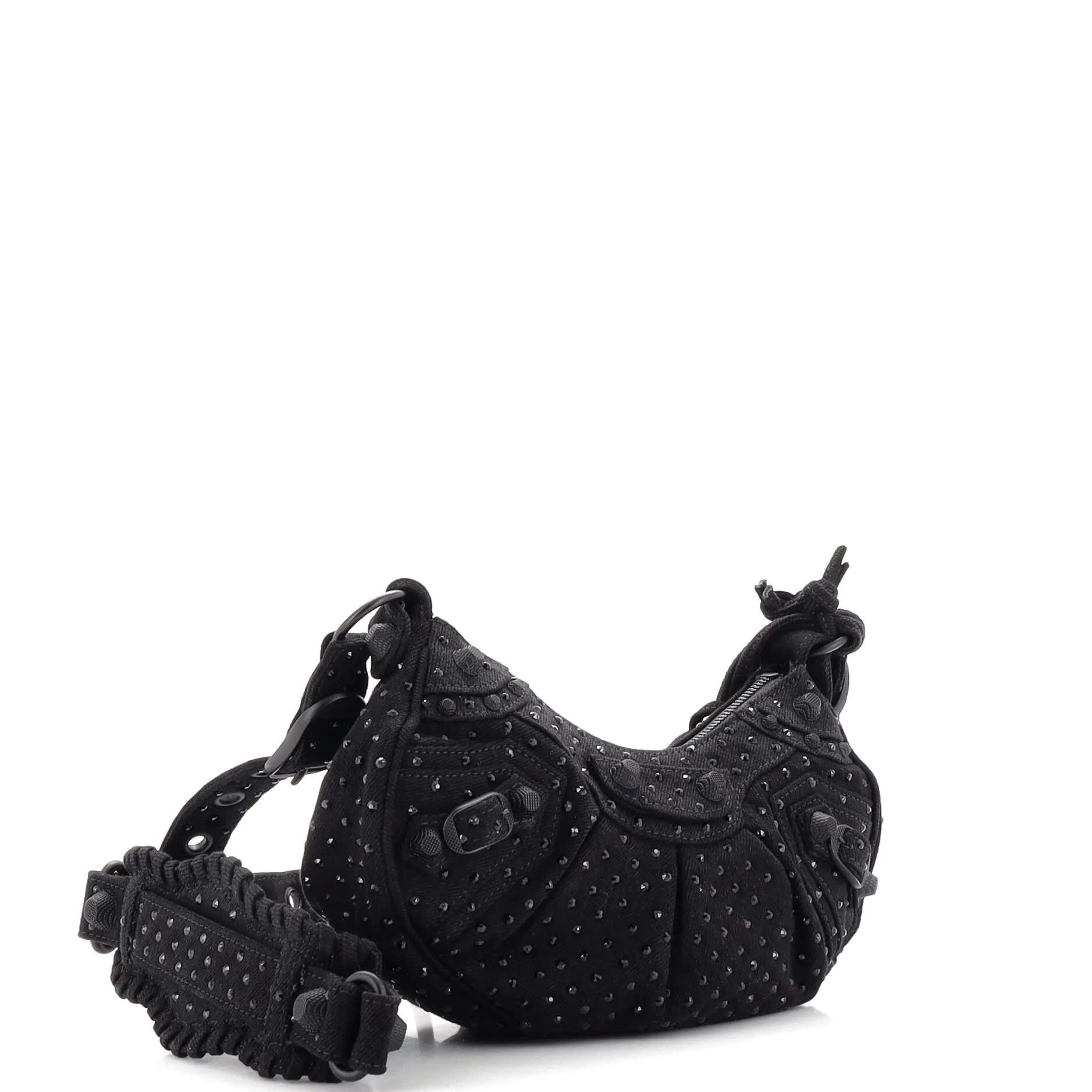 Pre-Loved Balenciaga Le Cagole Giant Studs Shoulder Bag Rhinestones XS sold by Zulily product image thumbnail 3