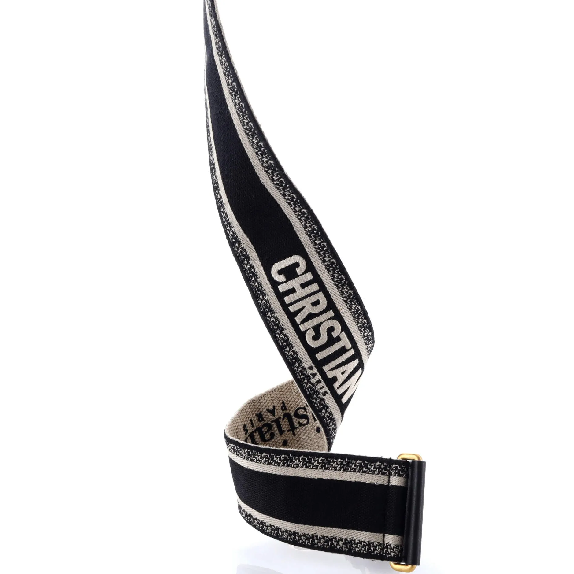 Pre-Loved Christian Dior Logo Shoulder Strap Embroidered Canvas sold by Zulily product image thumbnail 2