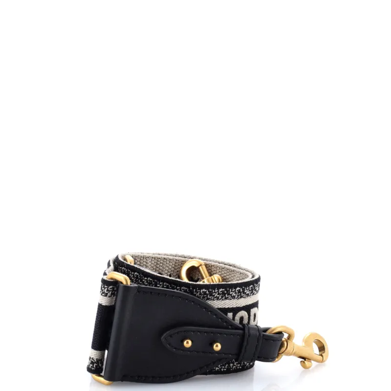 Pre-Loved Christian Dior Logo Shoulder Strap Embroidered Canvas sold by Zulily
