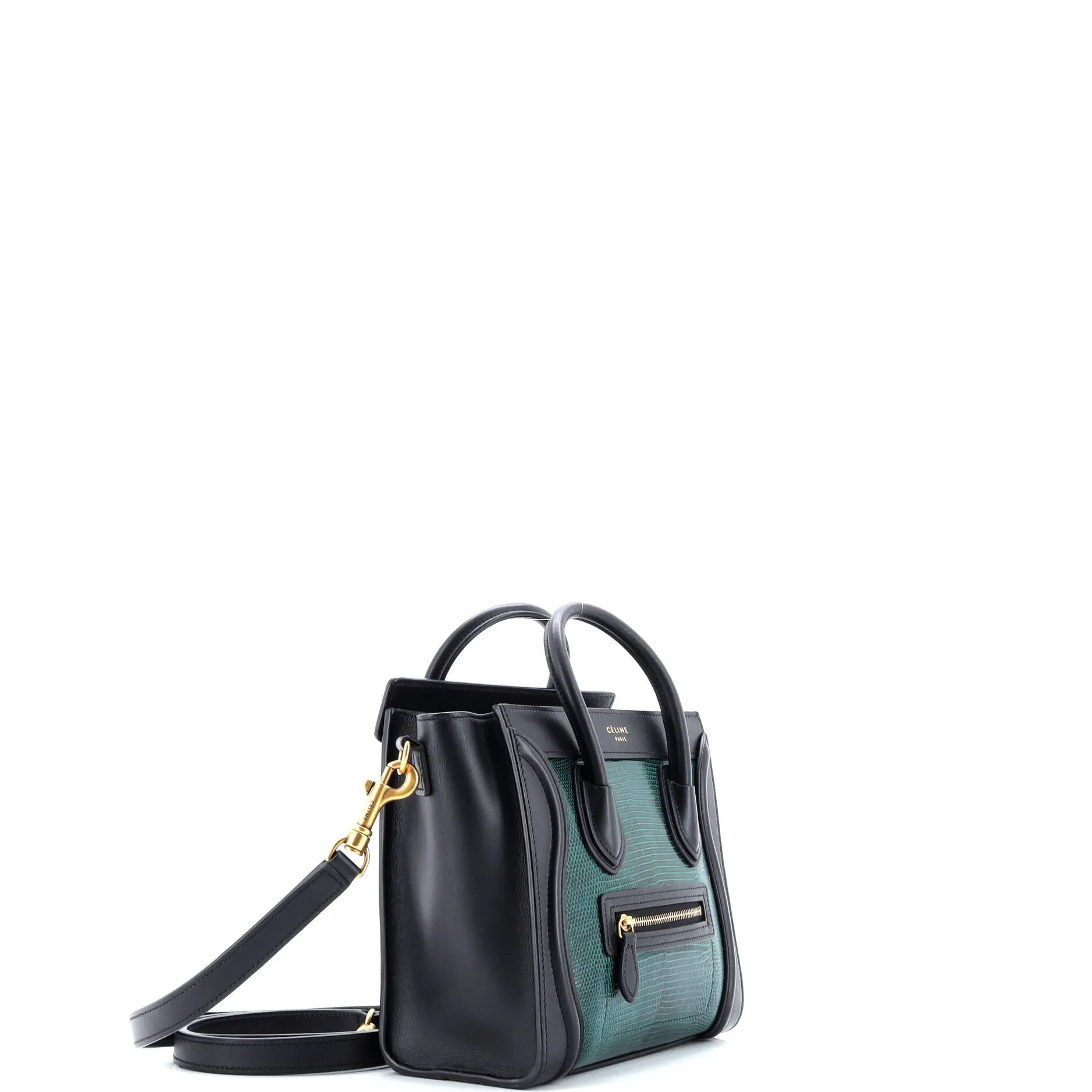 Pre-Loved Celine Luggage Bag Lizard and Leather Nano sold by Zulily product image thumbnail 2