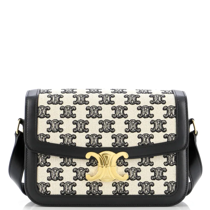 Pre-Loved Celine Triomphe Shoulder Bag Triomphe Canvas Medium sold by Zulily