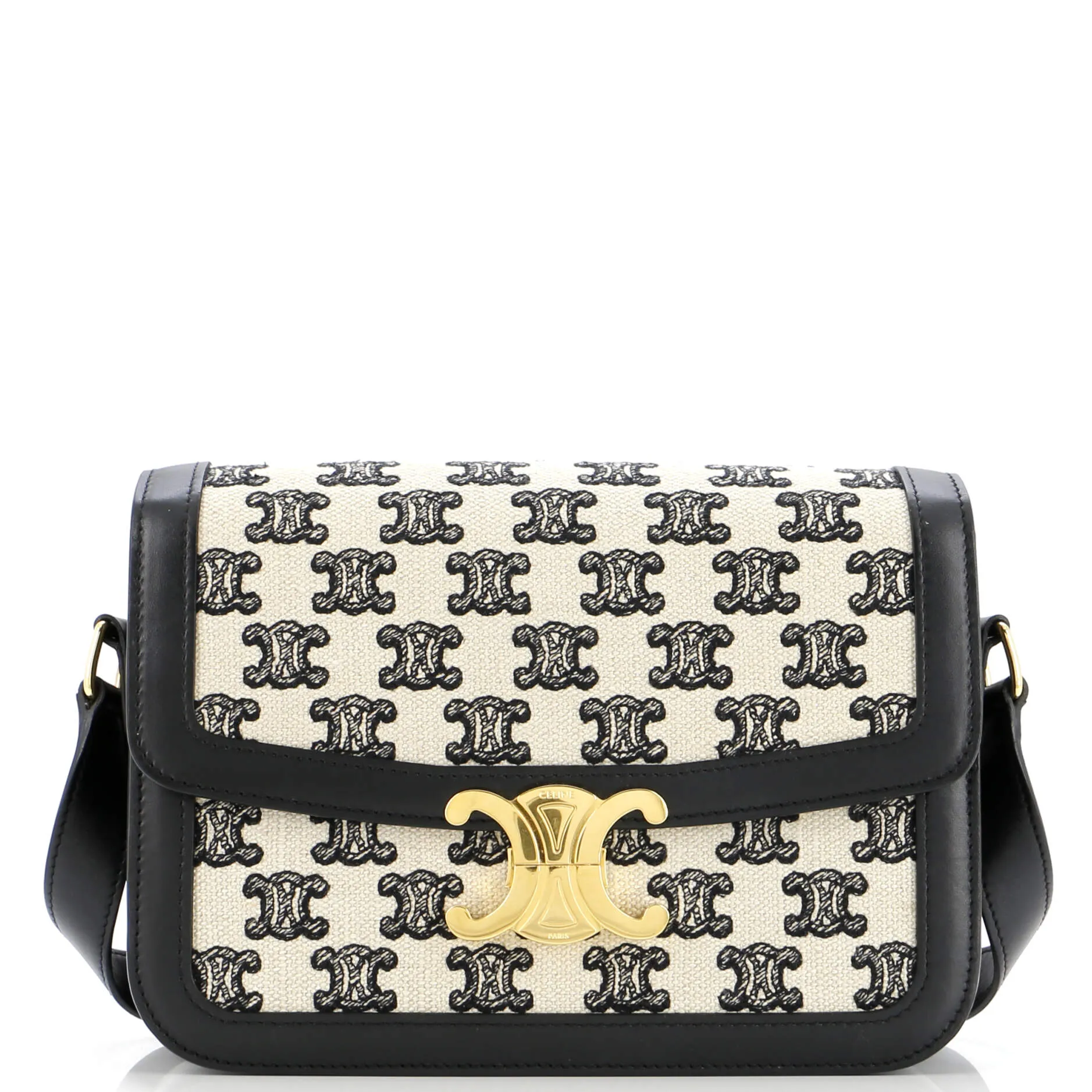Pre-Loved Celine Triomphe Shoulder Bag Triomphe Canvas Medium sold by Zulily