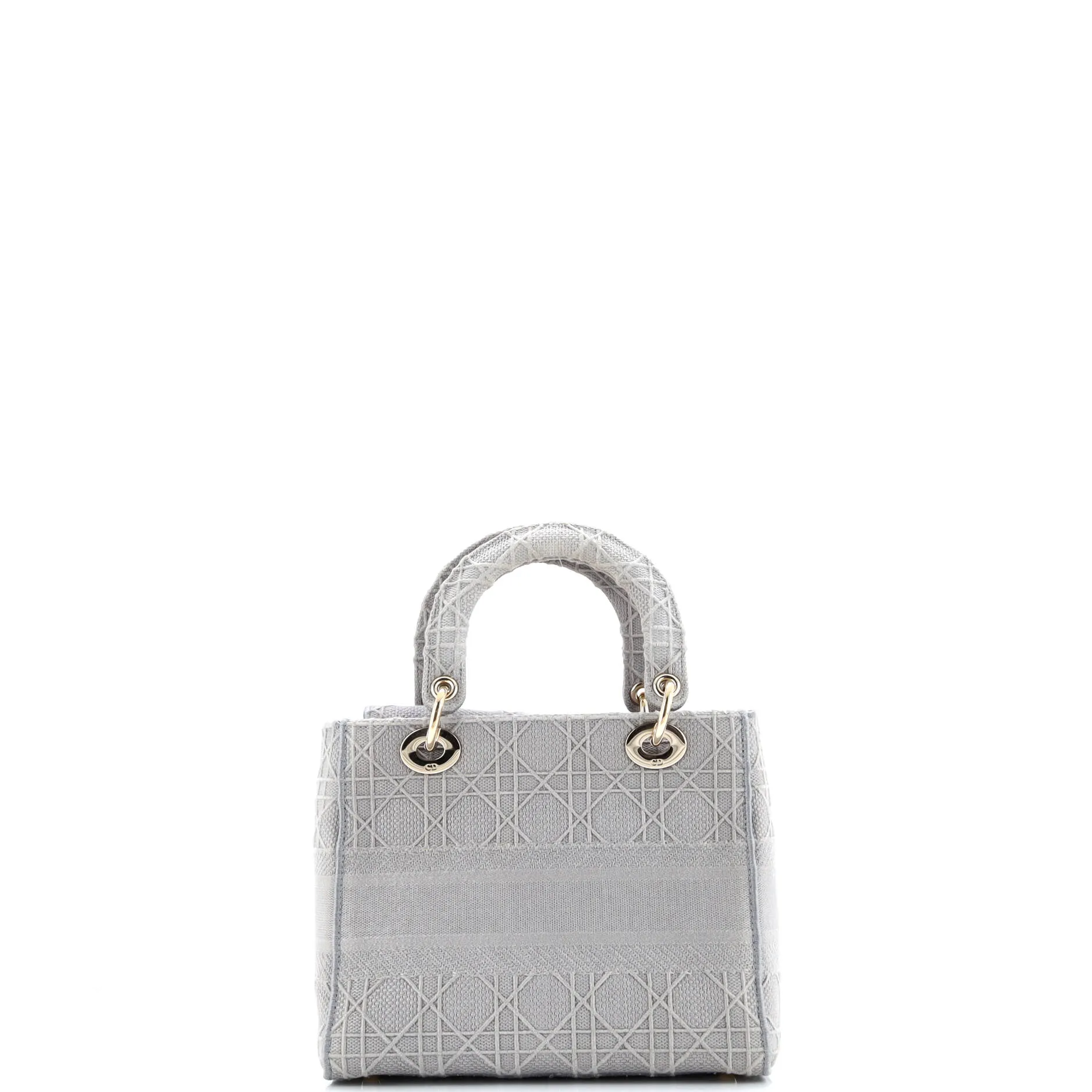 Pre-Loved Christian Dior Lady D-Lite Bag Cannage Embroidered Canvas Medium sold by Zulily product image thumbnail 3