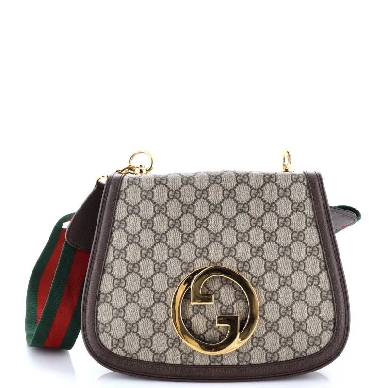 Pre-Loved Gucci Blondie NM Top Handle Bag GG Coated Canvas Medium sold by Zulily
