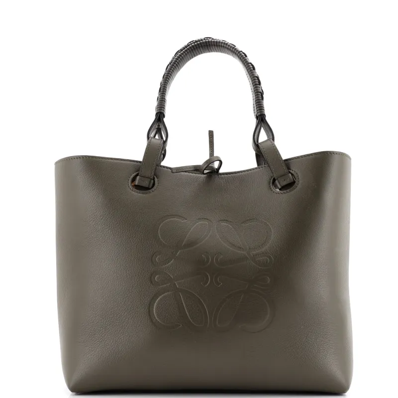 Pre-Loved Loewe Anagram Tote Leather Small sold by Zulily