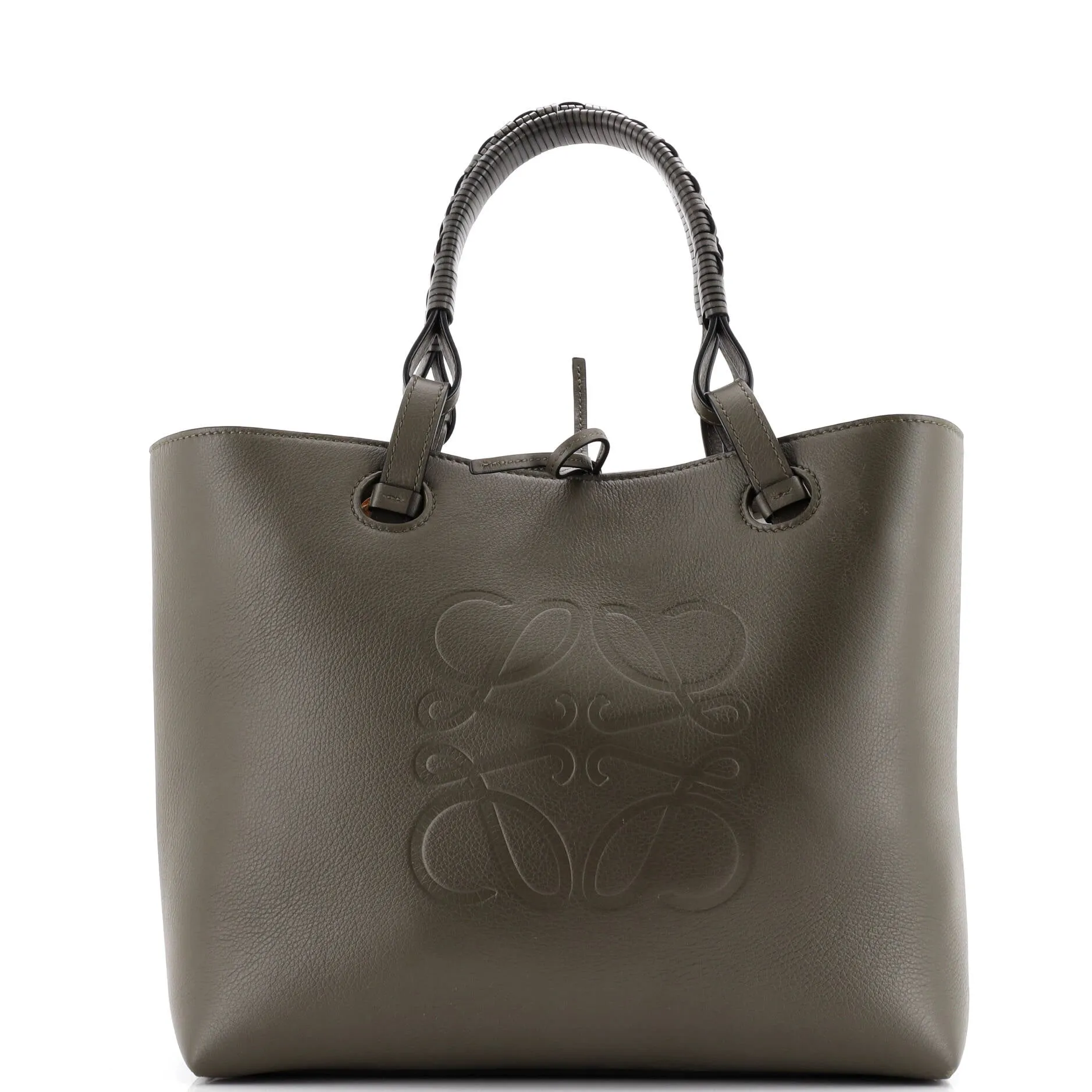 Pre-Loved Loewe Anagram Tote Leather Small sold by Zulily