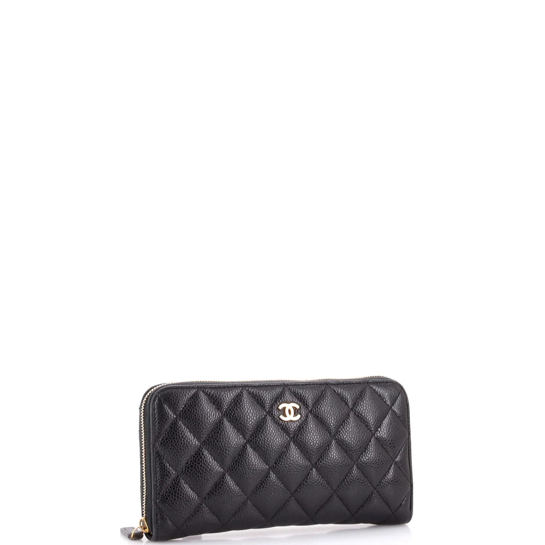 Pre-Loved Chanel Zip Around Wallet Quilted Caviar Long sold by Zulily product image thumbnail 3