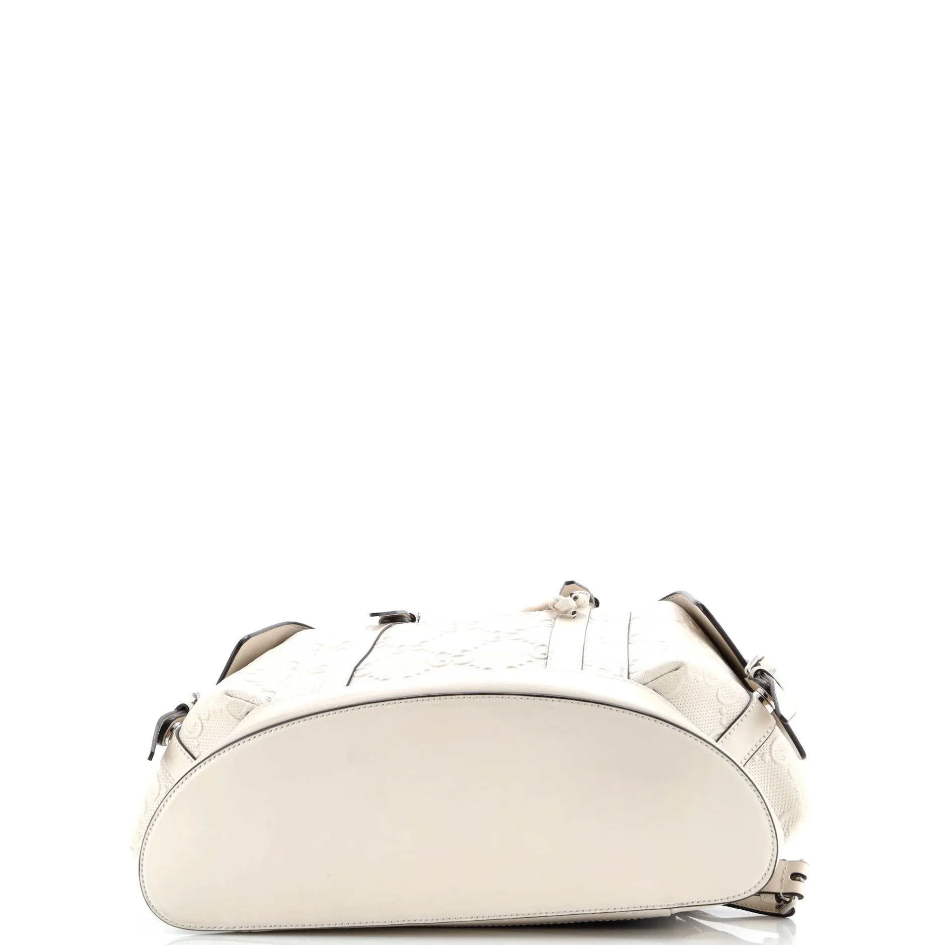 Pre-Loved Gucci Double Buckle Backpack GG Embossed Perforated Leather Large sold by Zulily product image thumbnail 4