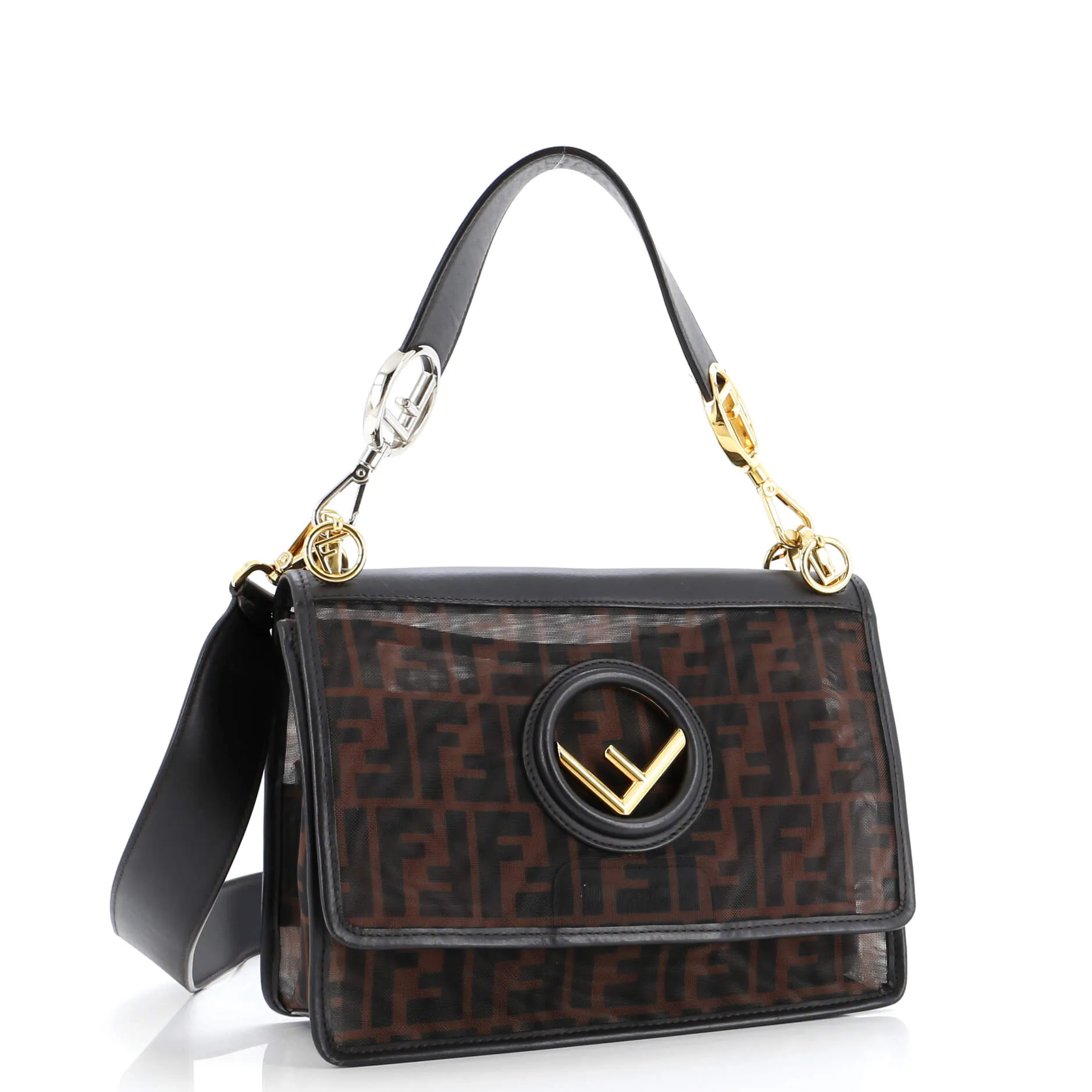 Pre-Loved Fendi Kan I F Shoulder Bag Zucca Mesh Medium sold by Zulily product image thumbnail 2