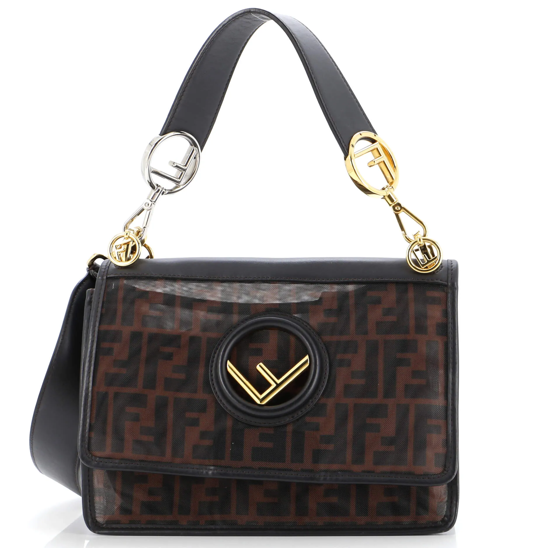 Pre-Loved Fendi Kan I F Shoulder Bag Zucca Mesh Medium sold by Zulily