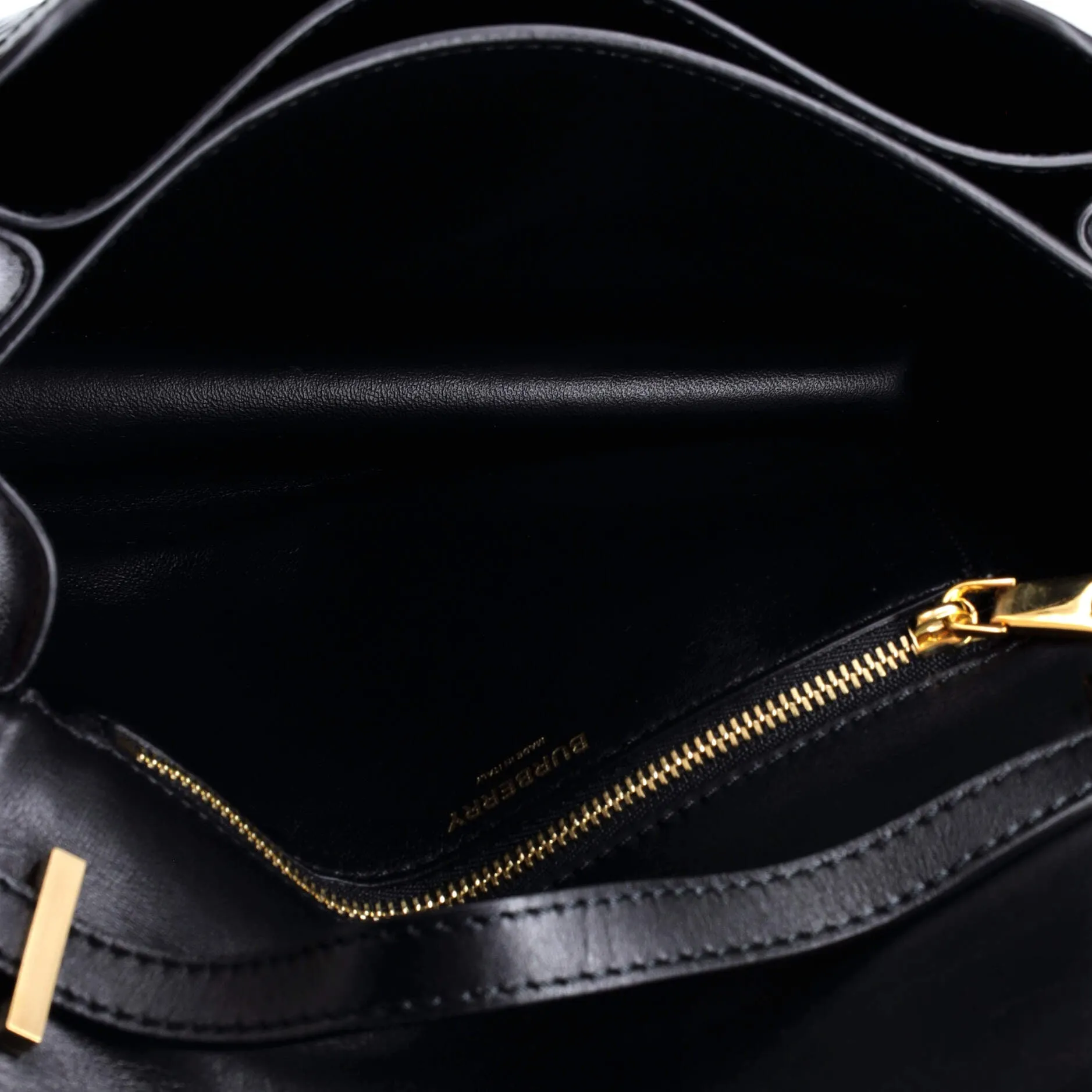 Pre-Loved Burberry TB Flap Bag Monogram Embossed Leather Small sold by Zulily product image thumbnail 5