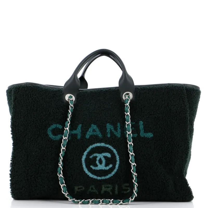 Pre-Loved Chanel Deauville Tote Shearling Medium sold by Zulily