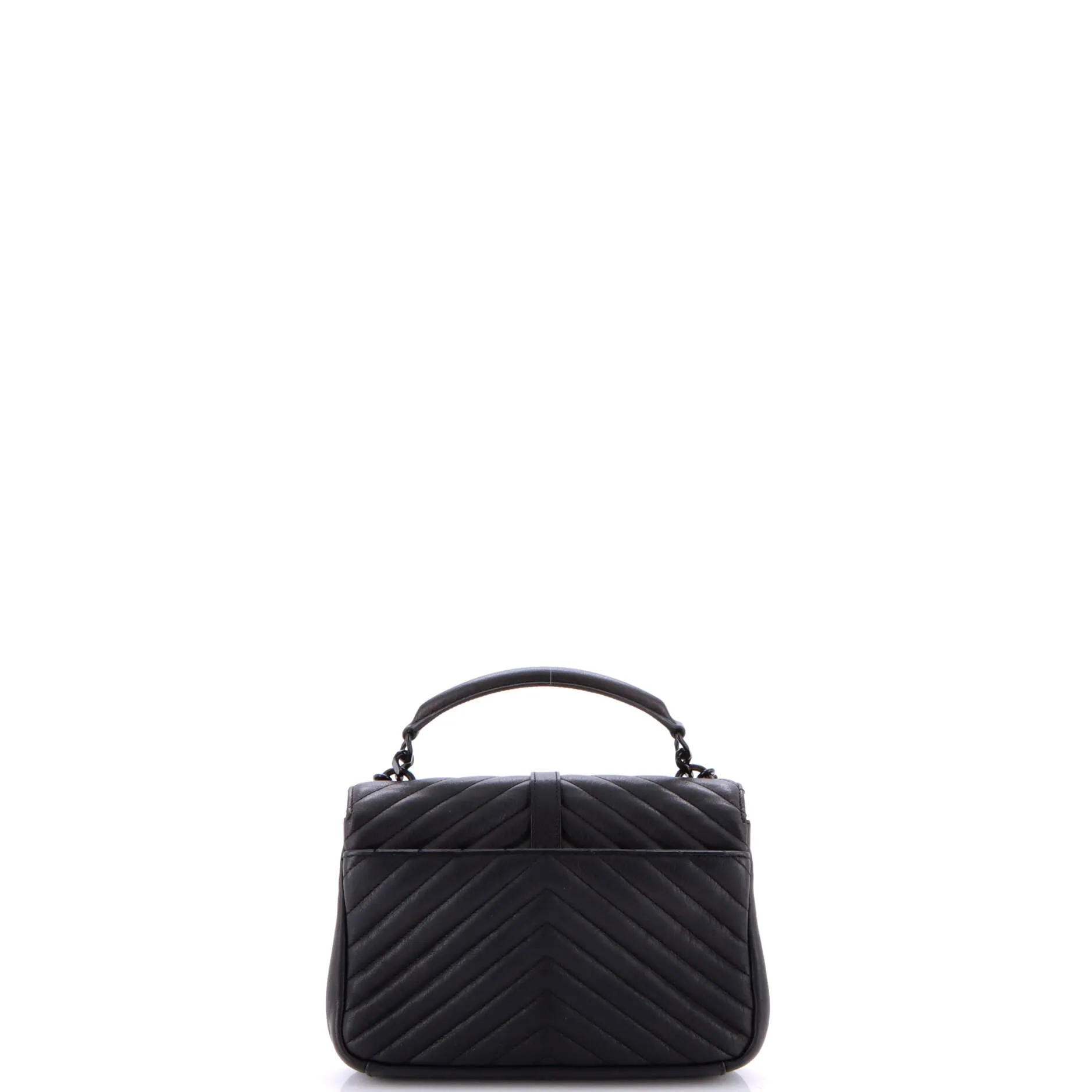 Pre-Loved Saint Laurent Classic Monogram College Bag Matelasse Chevron Leather Medium sold by Zulily product image thumbnail 3