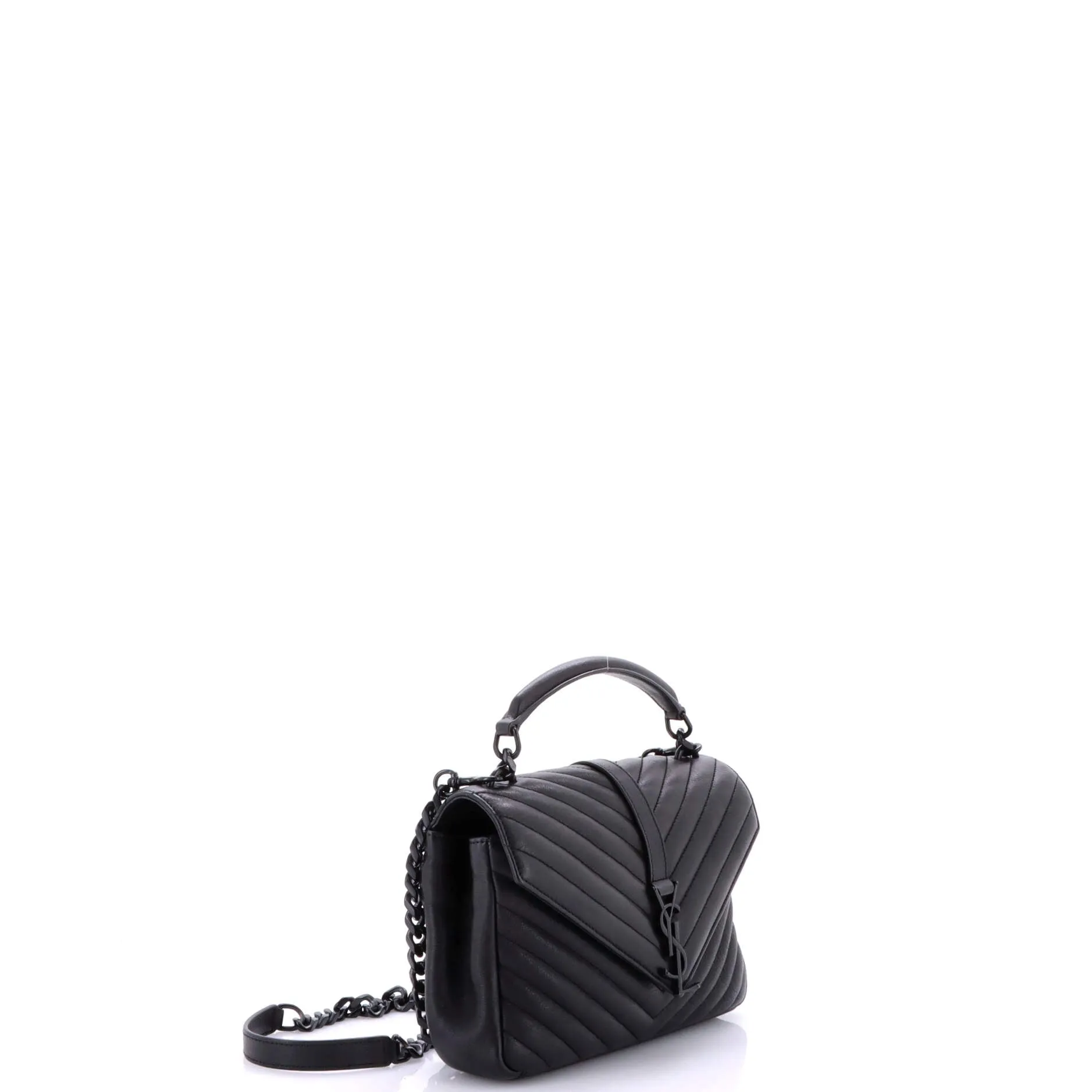 Pre-Loved Saint Laurent Classic Monogram College Bag Matelasse Chevron Leather Medium sold by Zulily product image thumbnail 2