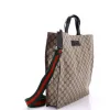 Pre-Loved Gucci Convertible Soft Open Tote GG Coated Canvas Tall sold by Zulily