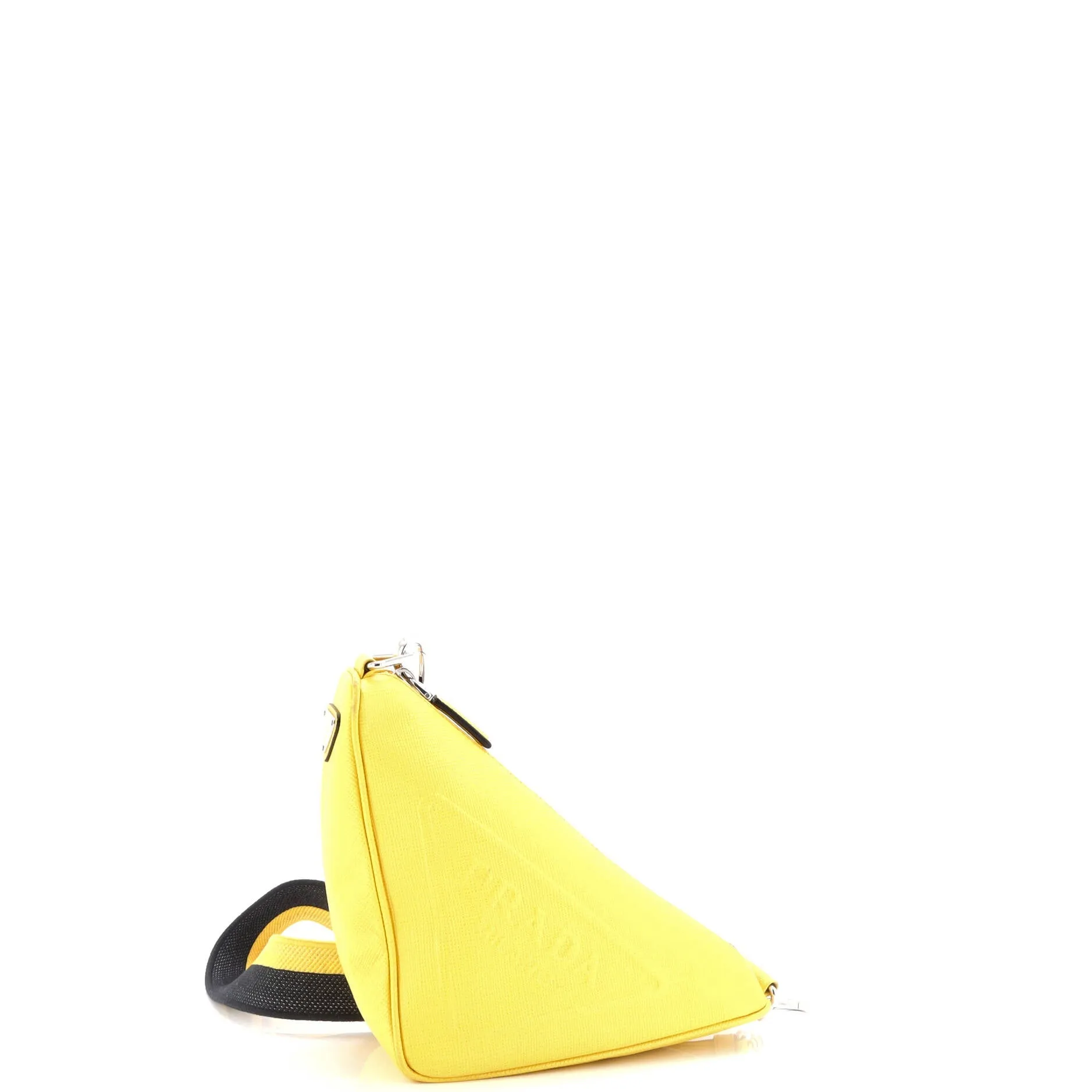 Pre-Loved Prada Triangle Logo Zip Crossbody Bag Saffiano Leather Small sold by Zulily product image thumbnail 2