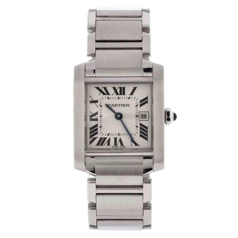 Pre-Loved Cartier Tank Francaise Quartz Watch Stainless Steel 25 sold by Zulily