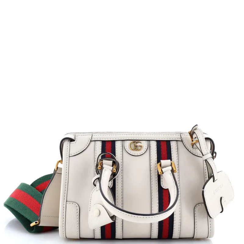 Pre-Loved Gucci Bauletto Top Handle Bag Leather Small sold by Zulily