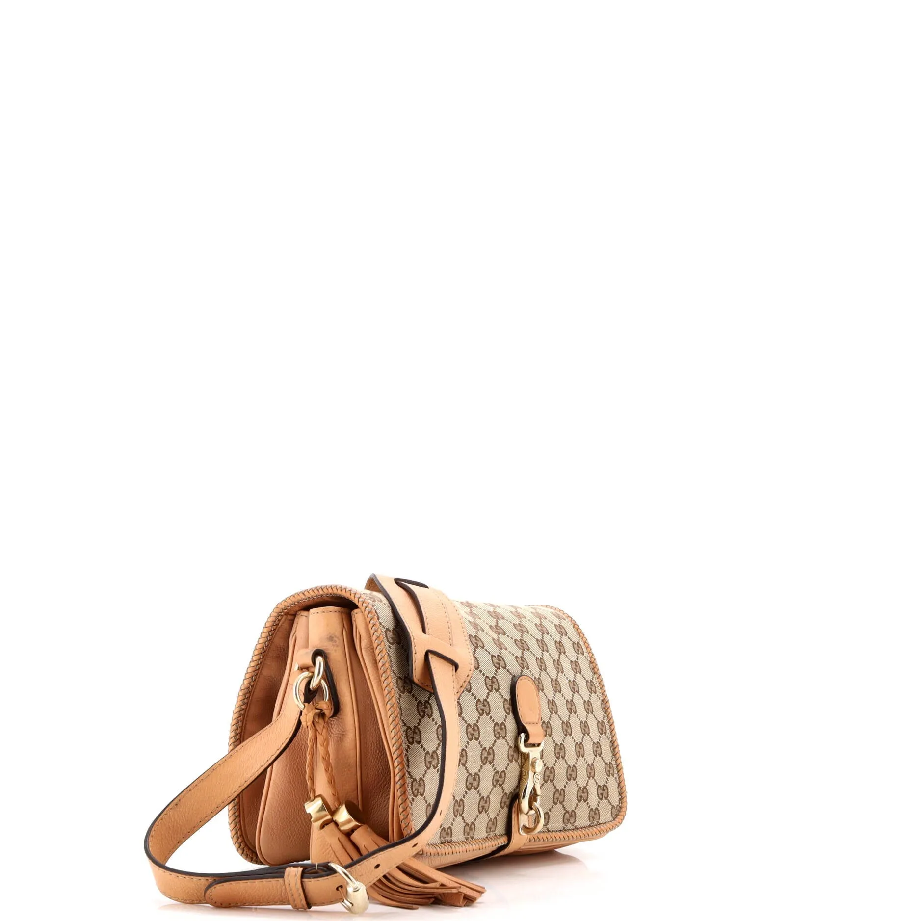 Pre-Loved Gucci Marrakech Messenger Bag GG Canvas with Leather Medium sold by Zulily product image thumbnail 2