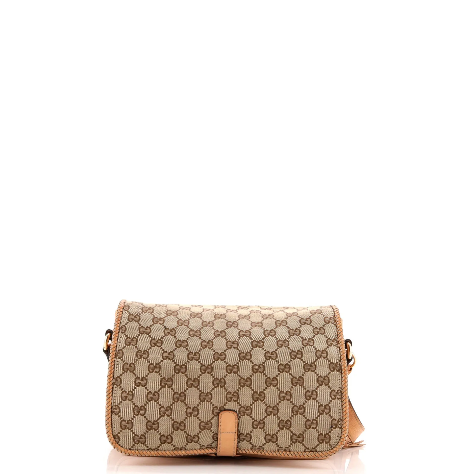 Pre-Loved Gucci Marrakech Messenger Bag GG Canvas with Leather Medium sold by Zulily product image thumbnail 3