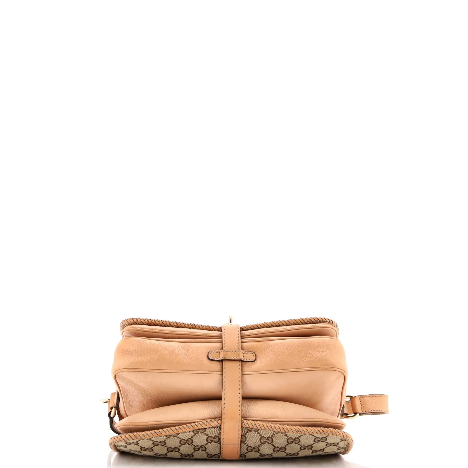 Pre-Loved Gucci Marrakech Messenger Bag GG Canvas with Leather Medium sold by Zulily product image thumbnail 4