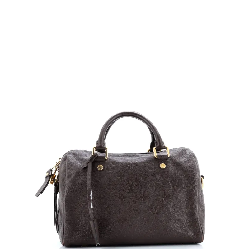 Pre-Loved Louis Vuitton Speedy Bandouliere Bag Monogram Empreinte Leather 25 sold by Zulily